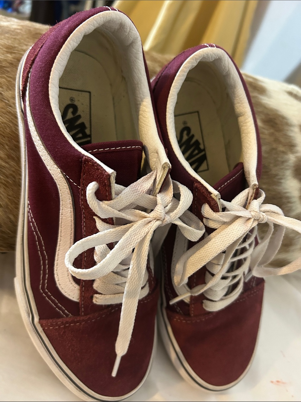 Vans maroon sneakers